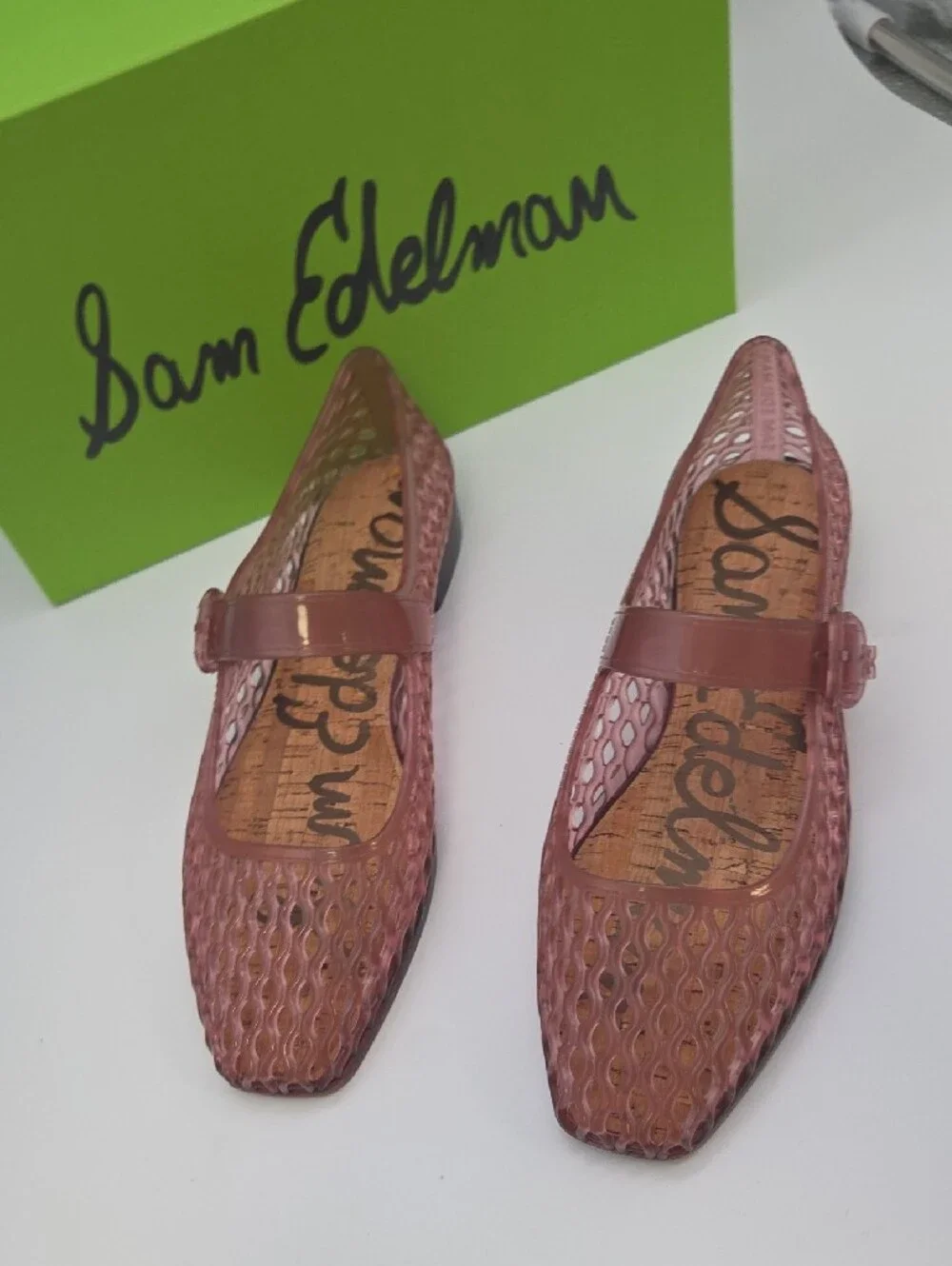Sam Edelman Pink Jelly Mary Jane Flats